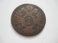 Moneda Austria- 1kreutzer 1800-bronz. foto