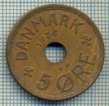 6263 MONEDA - DANEMARCA (DANMARK) - 5 ORE - ANUL 1936 -starea care se vede foto
