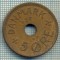 6263 MONEDA - DANEMARCA (DANMARK) - 5 ORE - ANUL 1936 -starea care se vede