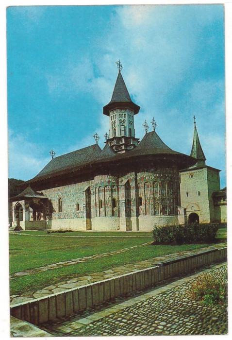 % carte postala (ilustrata)-SUCEAVA-Manastirea Sucevita