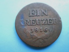 Moneda Austria 1 kreuzer 1816- bronze foto