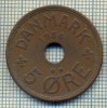 6267 MONEDA - DANEMARCA (DANMARK) - 5 ORE - ANUL 1936 -starea care se vede, Europa