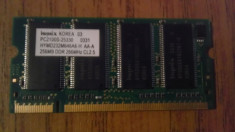 Memorie ram laptop ddr1 256 mb 266 mhz hynix foto