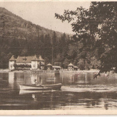 CPI (B5317) CARTE POSTALA - TUSNAD BAI, LACUL, CIRCULATA 1965, RPR