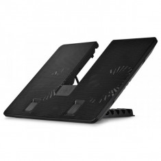 Stand notebook DEEP COOL U PAL, 15.6&amp;quot;, mesh metalic, 2x ventilatoare 14cm, 1x USB 3.0, Black foto