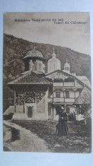 MANASTIREA TURNU PRIVITA DIN FATA - MONAH - SEPIA - INCEPUT DE 1900 foto