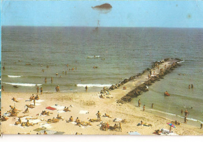 CPI (B5306) CARTE POSTALA - EFORIE NORD - PLAJA, CIRCULATA, 1981 foto