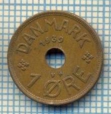 6301 MONEDA - DANEMARCA (DANMARK) - 1 ORE - ANUL 1939 -starea care se vede foto