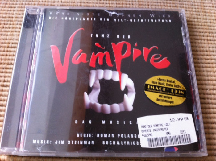 tanz der vampire Vereinigte Buhnen Wien cd disc musical muzica soundtrack VG+