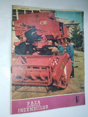 Revista Paza contra incendiilor, Nr. 6/ 1970 foto