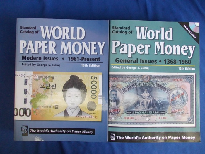LOT 2 CATALOAGE BANCNOTE * WORLD PAPER MONEY : 1368-1960 + 1961-PRESENT -2008/10 foto mare LOT 2 CATALOAGE BANCNOTE * WORLD PAPER MONEY : 1368-1960 + 1961-PRESENT -2008/10 foto mare
