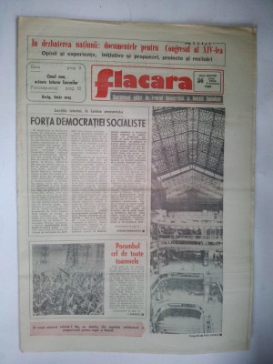 Ziarul FLACARA - vineri, 8 septembrie 1989 foto