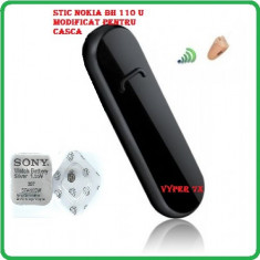 Stic pentru copiat Nokia BH 110U + casca japoneza culoarea pielii + 4 baterii foto