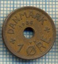 6317 MONEDA - DANEMARCA (DANMARK) - 1 ORE - ANUL 1938 -starea care se vede foto