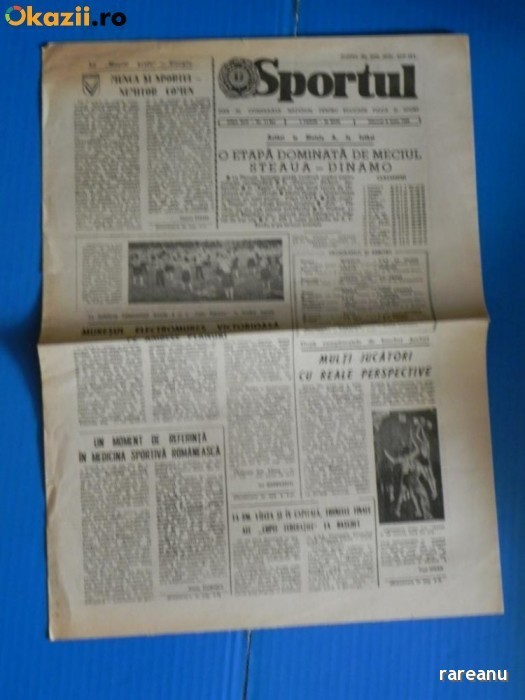 ZIARUL SPORTUL 8 IUNIE 1988 - AVANPREMIERA ETAPA A 31-A - STEAUA -DINAMO (01028 ZIARUL SPORTUL 8 IUNIE 1988 - AVANPREMIERA ETAPA A 31-A - STEAUA -DINAMO (01028