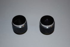 Set 2 butoane din aluminiu eloxat provenienta magnetofon Maiak 203 foto