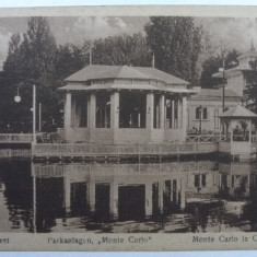 8- BUCURESTI - CISMIGIU MONTE CARLO - SEPIA - EDITURA GERMANA - INCEPUT DE 1900