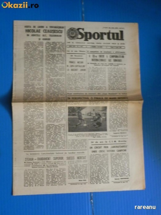 ZIARUL SPORTUL 17 IUNIE 1988 - VIZITA DE LUCRU A LUI NICOLAE CEAUSESCU IN JUDETELE OLT, TELEORMAN SI GIURGIU (01033 foto mare ZIARUL SPORTUL 17 IUNIE 1988 - VIZITA DE LUCRU A LUI NICOLAE CEAUSESCU IN JUDETELE OLT, TELEORMAN SI GIURGIU (01033 foto mare