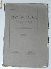 REVISTA CLASICA ORPHEUS FAVONIUS CONDUSA DE N I HERESCU - TOM XI-XII, 1939-1940 foto