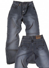 Blugi barbati - gri - talie inalta - LOTUS jeans - W 31 (Art.136-140) foto