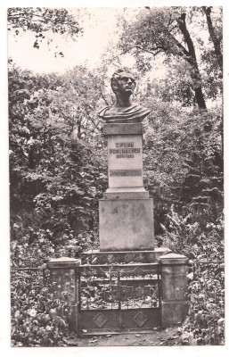 % carte postala (ilustrata)-SUCEAVA-Statuia lui Ciprian Porumbescu foto