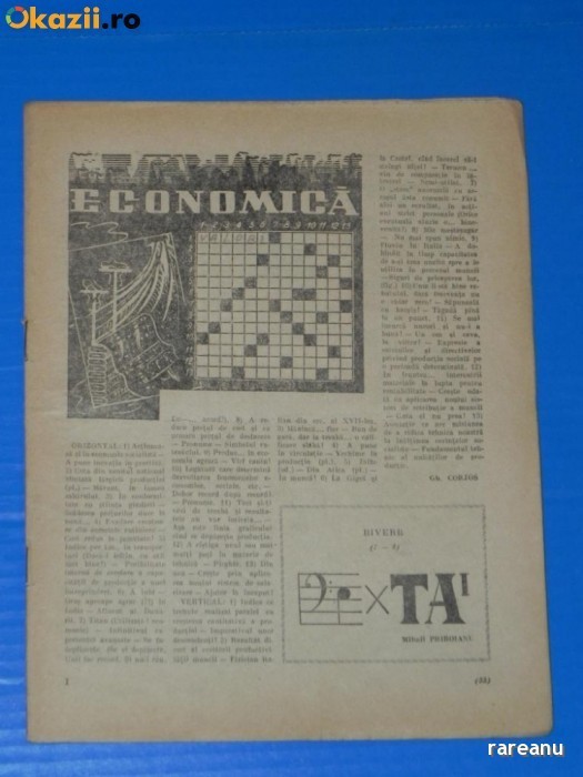 REVISTA REBUS 1957 NR 3 (00431 foto mare REVISTA REBUS 1957 NR 3 (00431 foto mare