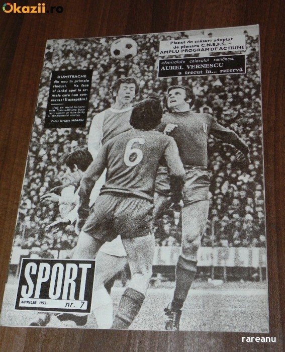 REVISTA SPORTUL ILUSTRAT - nr 7/1973 - UNIVERSITATEA CRAIOVA foto mare REVISTA SPORTUL ILUSTRAT - nr 7/1973 - UNIVERSITATEA CRAIOVA foto mare