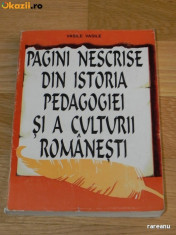 VASILE VASILE - PAGINI NESCRISE DIN ISTORIA PEDAGOGIEI muzicale romanesti foto