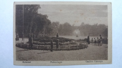 2 - BUCURESTI - GRADINA CISMIGIU - SEPIA - EDITURA GERMANA - INCEPUT DE 1900 foto