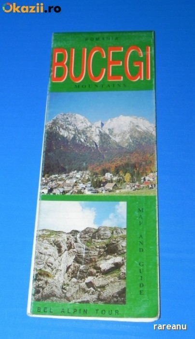 HARTA TURISTICA muntii BUCEGI 1998 . TEXT LIMBA ENGLEZA. muntii carpati foto mare HARTA TURISTICA muntii BUCEGI 1998 . TEXT LIMBA ENGLEZA. muntii carpati foto mare