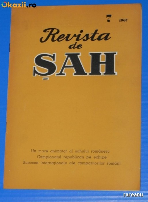 REVISTA DE SAH 1967 NR 7 (00357 foto mare REVISTA DE SAH 1967 NR 7 (00357 foto mare