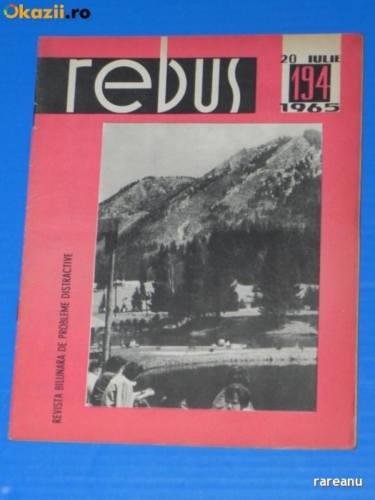 REVISTA REBUS 1965 NR 194 - NECOMPLETATA (00568 foto mare REVISTA REBUS 1965 NR 194 - NECOMPLETATA (00568 foto mare