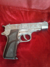 PISTOL METALIC REPLICA PENTRU DECOR foto