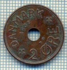 6389 MONEDA - DANEMARCA (DANMARK) - 2 ORE - ANUL 1938 -starea care se vede
