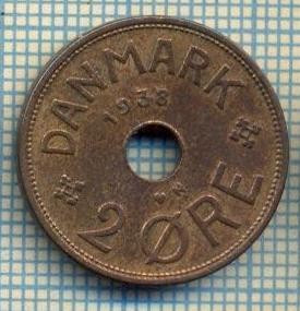 6392 MONEDA - DANEMARCA (DANMARK) - 2 ORE - ANUL 1938 -starea care se vede foto