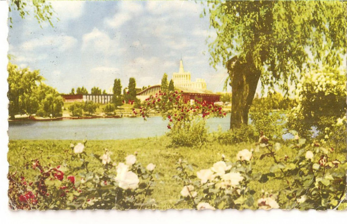 CPI (B5362) CARTE POSTALA - BUCURESTI, PARCUL: I.V. STALIN, 1961, RPR