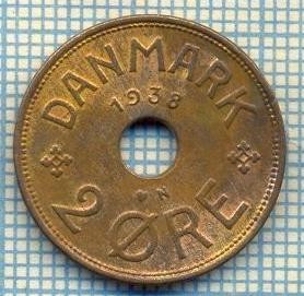 6398 MONEDA - DANEMARCA (DANMARK) - 2 ORE - ANUL 1938 -starea care se vede