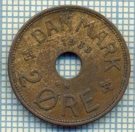 6390 MONEDA - DANEMARCA (DANMARK) - 2 ORE - ANUL 1938 -starea care se vede foto