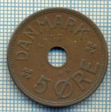 6406 MONEDA - DANEMARCA (DANMARK) - 5 ORE - ANUL 1938 -starea care se vede, Europa