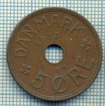 6406 MONEDA - DANEMARCA (DANMARK) - 5 ORE - ANUL 1938 -starea care se vede foto