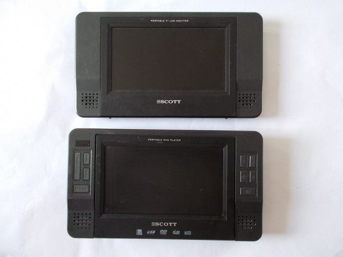 PORTABLE DVD PLAYER SCOTT 7 INCHI , DVD/USB/SDCARD/MP3 /XVID/MPEG4.FUNCTIONEAZA