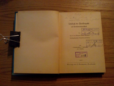 LEHRBUCH DER FORELLENZUCHT UND FORELLENTEICHWIRTSCHAFT - Weisner E. R. - 1937 foto