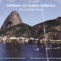 Pentru colectionari, bilet intrare Muntele de zahar, Sugar Loaf, Rio, Brazil