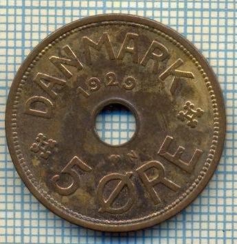 6369 MONEDA - DANEMARCA (DANMARK) - 5 ORE - ANUL 1929 -starea care se vede foto