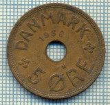 6412 MONEDA - DANEMARCA (DANMARK) - 5 ORE - ANUL 1938 -starea care se vede, Europa