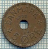 6463 MONEDA - DANEMARCA (DANMARK) - 5 ORE - ANUL 1939 -starea care se vede, Europa