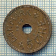 6459 MONEDA - DANEMARCA (DANMARK) - 5 ORE - ANUL 1939 -starea care se vede