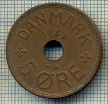 6421 MONEDA - DANEMARCA (DANMARK) - 5 ORE - ANUL 1938 -starea care se vede foto