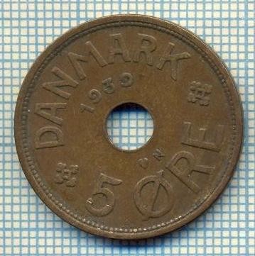 6460 MONEDA - DANEMARCA (DANMARK) - 5 ORE - ANUL 1939 -starea care se vede