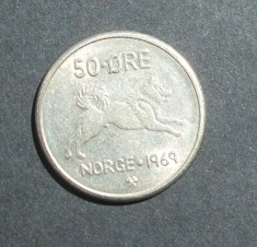 NORVEGIA 50 ORE 1969 foto